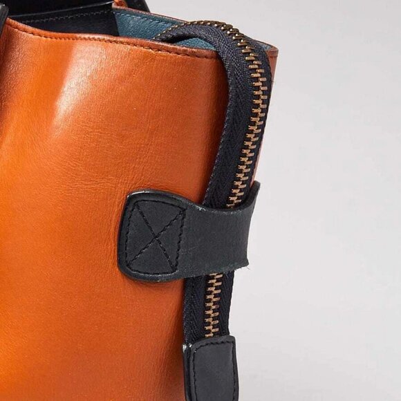 Celine Tri-Color Calfskin Leather Mini Luggage Tote Bag - Picture 6 of 10